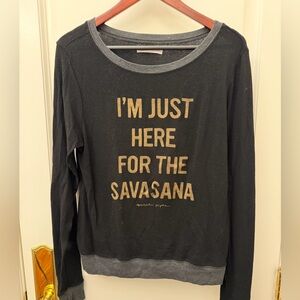 Spiritual Gangster Black and Gray Crew Neck Sweater